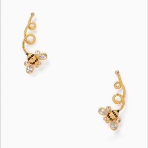 🆕 Kate Spade Picnic Perfect Bee Ear Pins Crawler